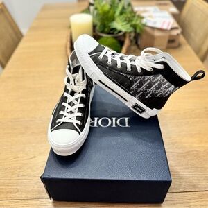 Dior Monochrome High-Top Sneakers